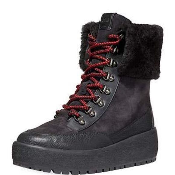 Coach Tyler Fold Over Shearling Weatherproof Boot - Picture 3 of 6